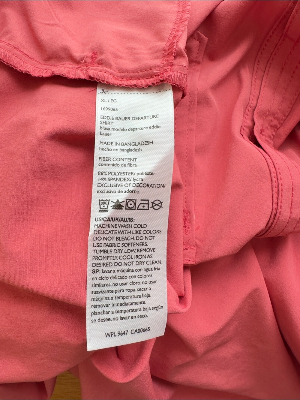 NWT Eddie Bauer Departure Shirt Size XL - Picture 7 of 7